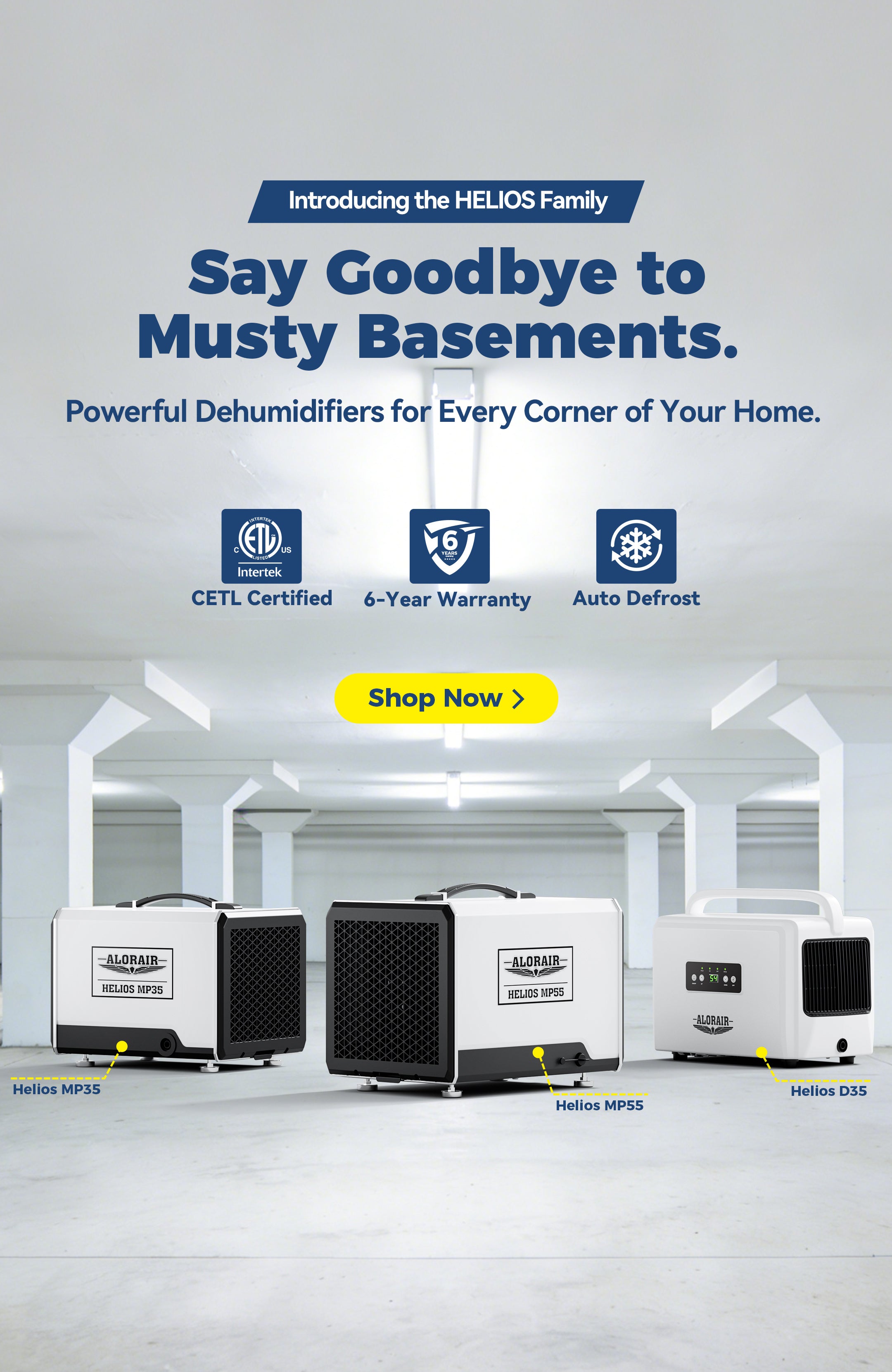 AlorAirCrawlspace Galaxy Series Dehumidifiers M