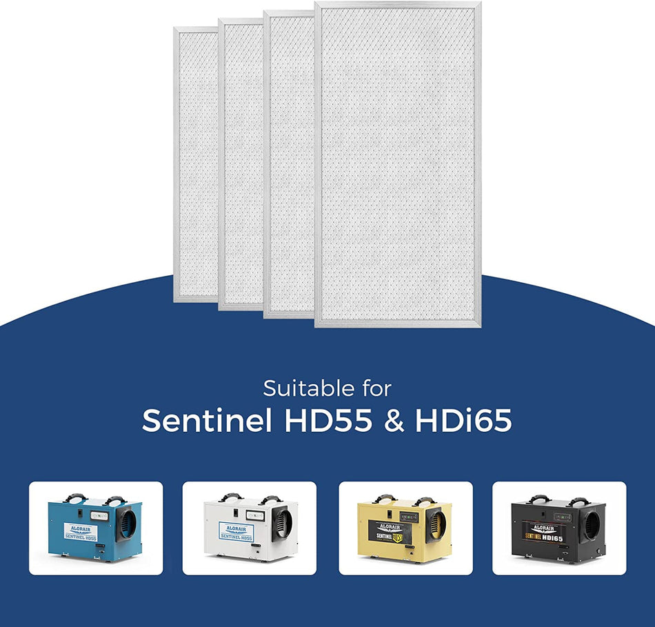 AlorAir® 4 Pack MERV-8 Filter for Sentinel HD55/HDi65