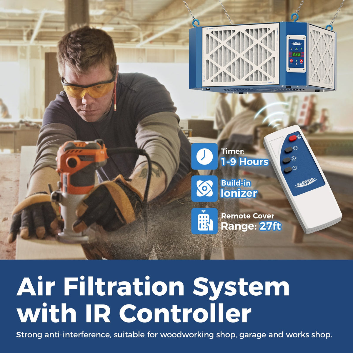 air filtration system for wood shop