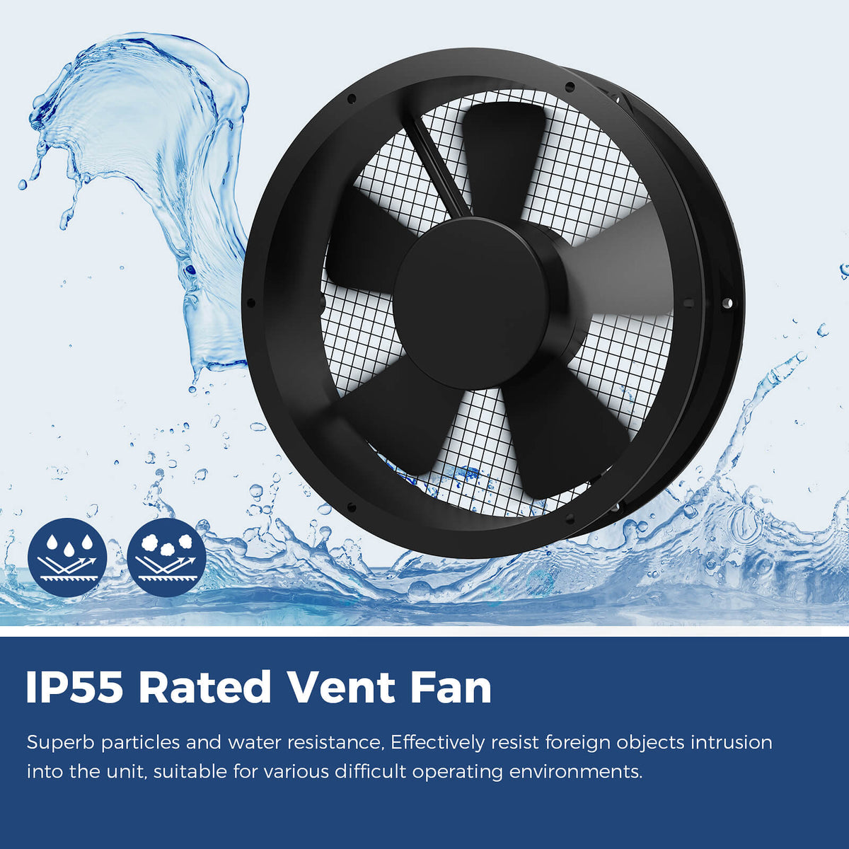 solar crawl space fan