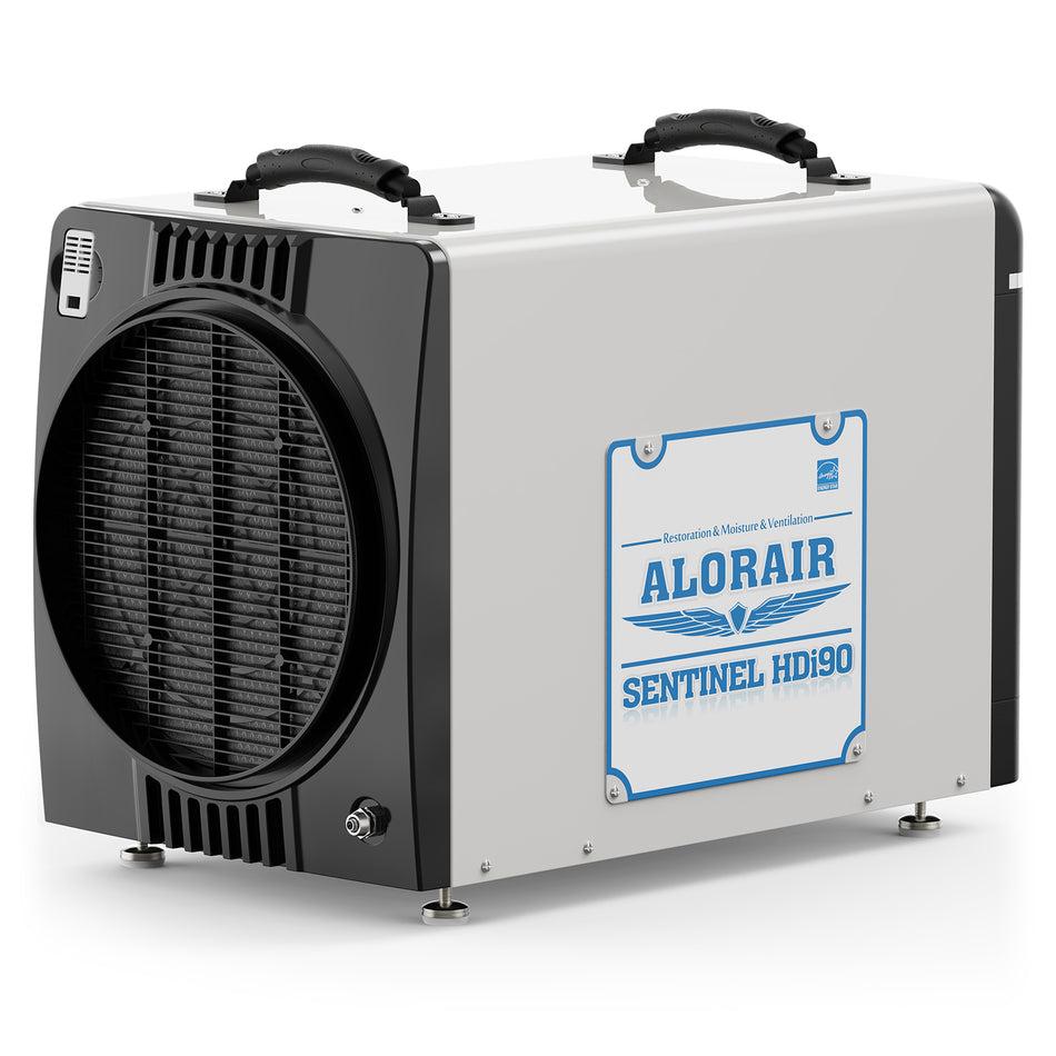 AlorAir 198 PPD Crawl Space Dehumidifiers with Pump and Drain Hose | Sentinel HDi90 (Duct-able) | Size for 2600 sq.ft