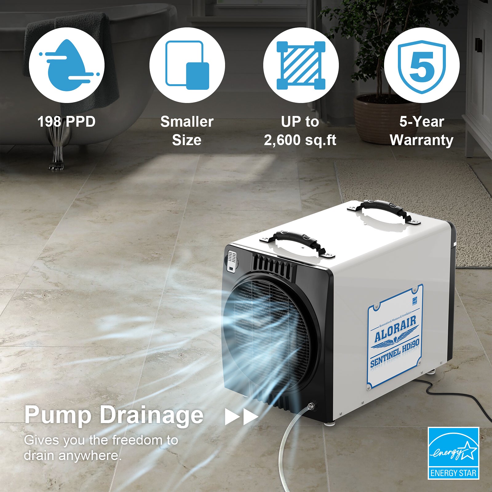 加湿器 Anlaby Dehumidifier, Compressor Type Amazon.com - ALORAIR Duct-able Version Basement/Crawl Space